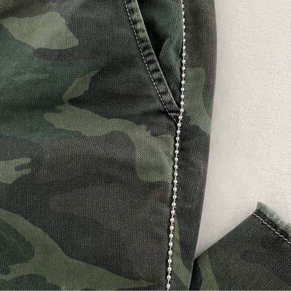 Sundry Camo Embellished Stripe Studded Trouser Pants Size 27 - Picture 9 of 15